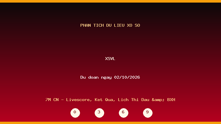 Phân tích dữ liệu XSVL ngày 02/10/2026
