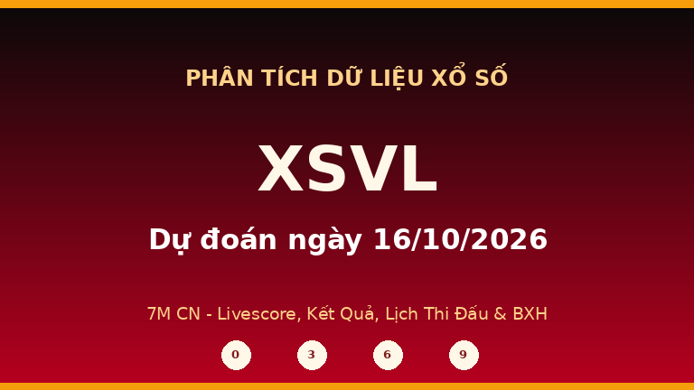 Phân tích dữ liệu XSVL ngày 16/10/2026