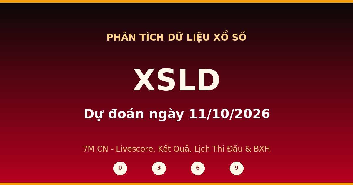 Dự đoán XSLD ngày 11/10/2026