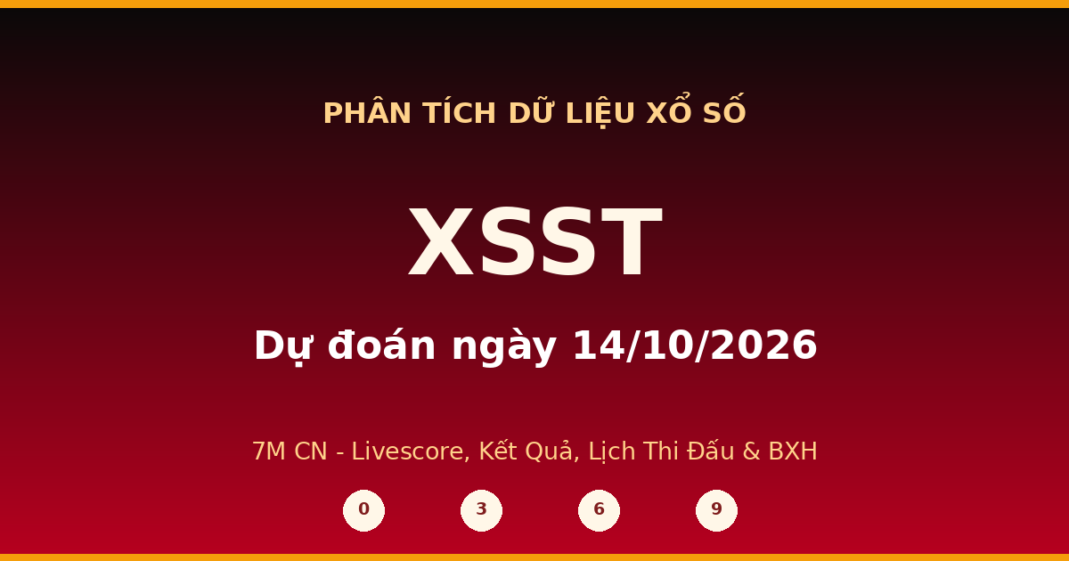 Dự đoán XSST ngày 14/10/2026